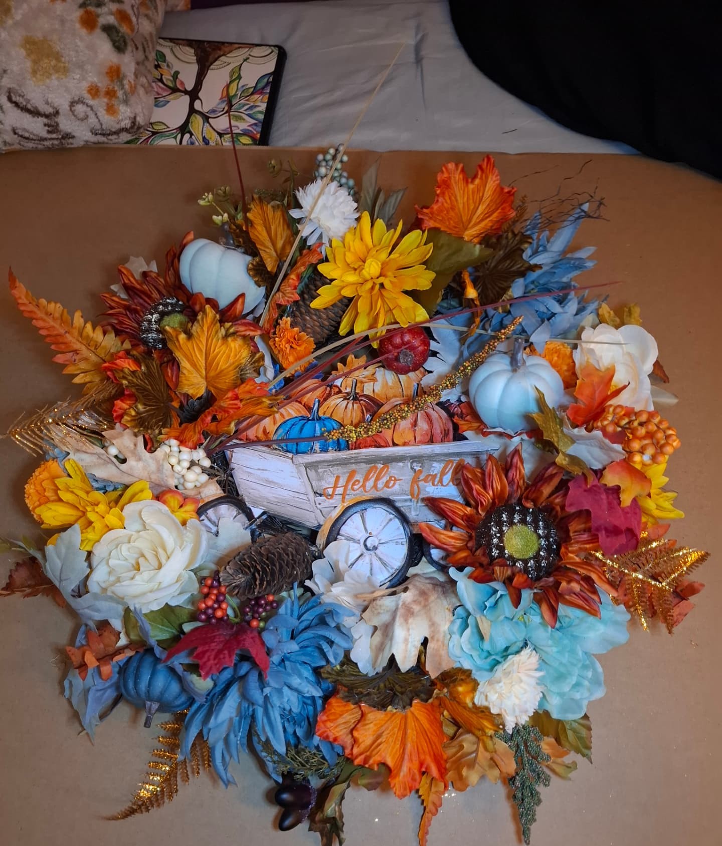 Autumn Blues “Hello Fall” Wreath