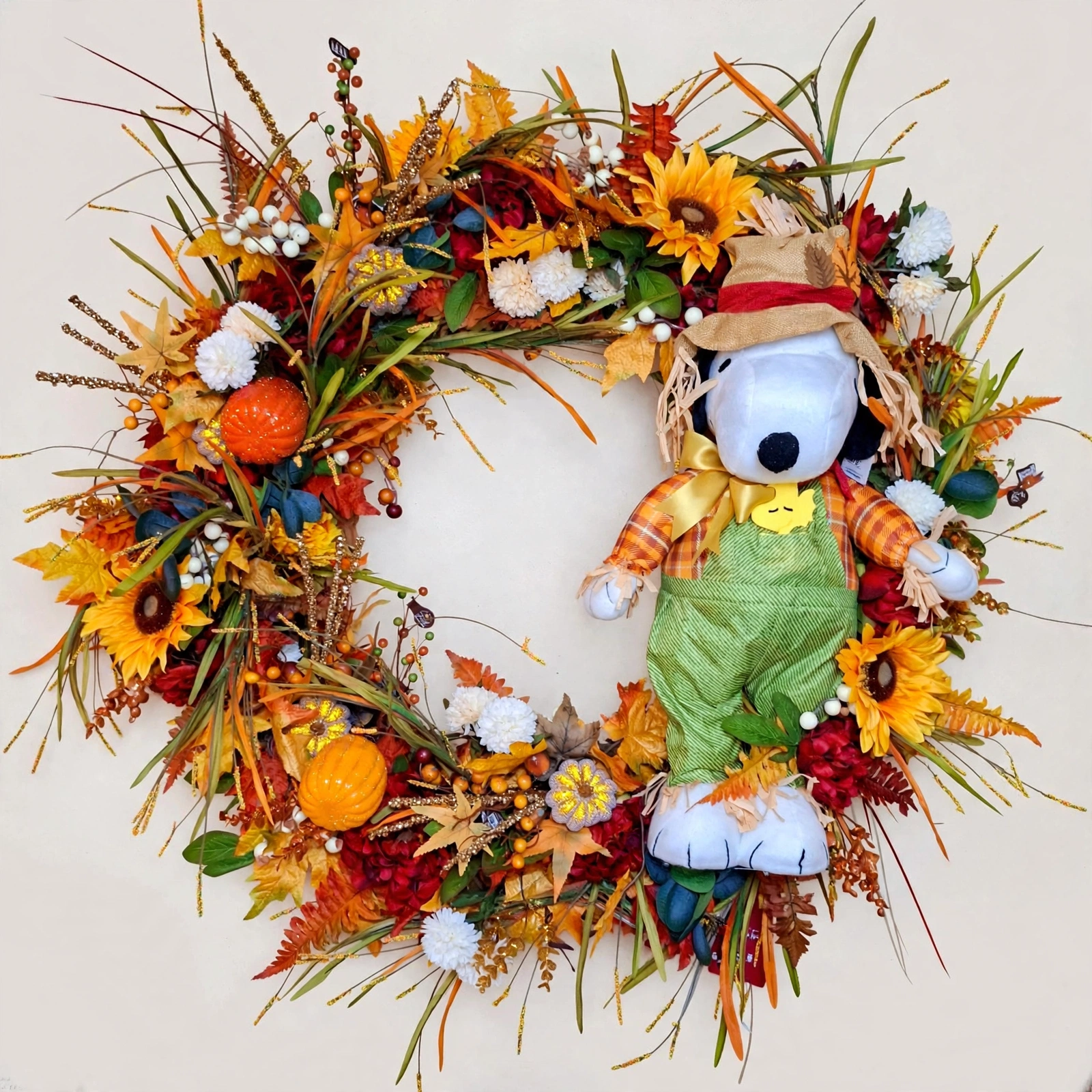 Snoopy Fall Wreath