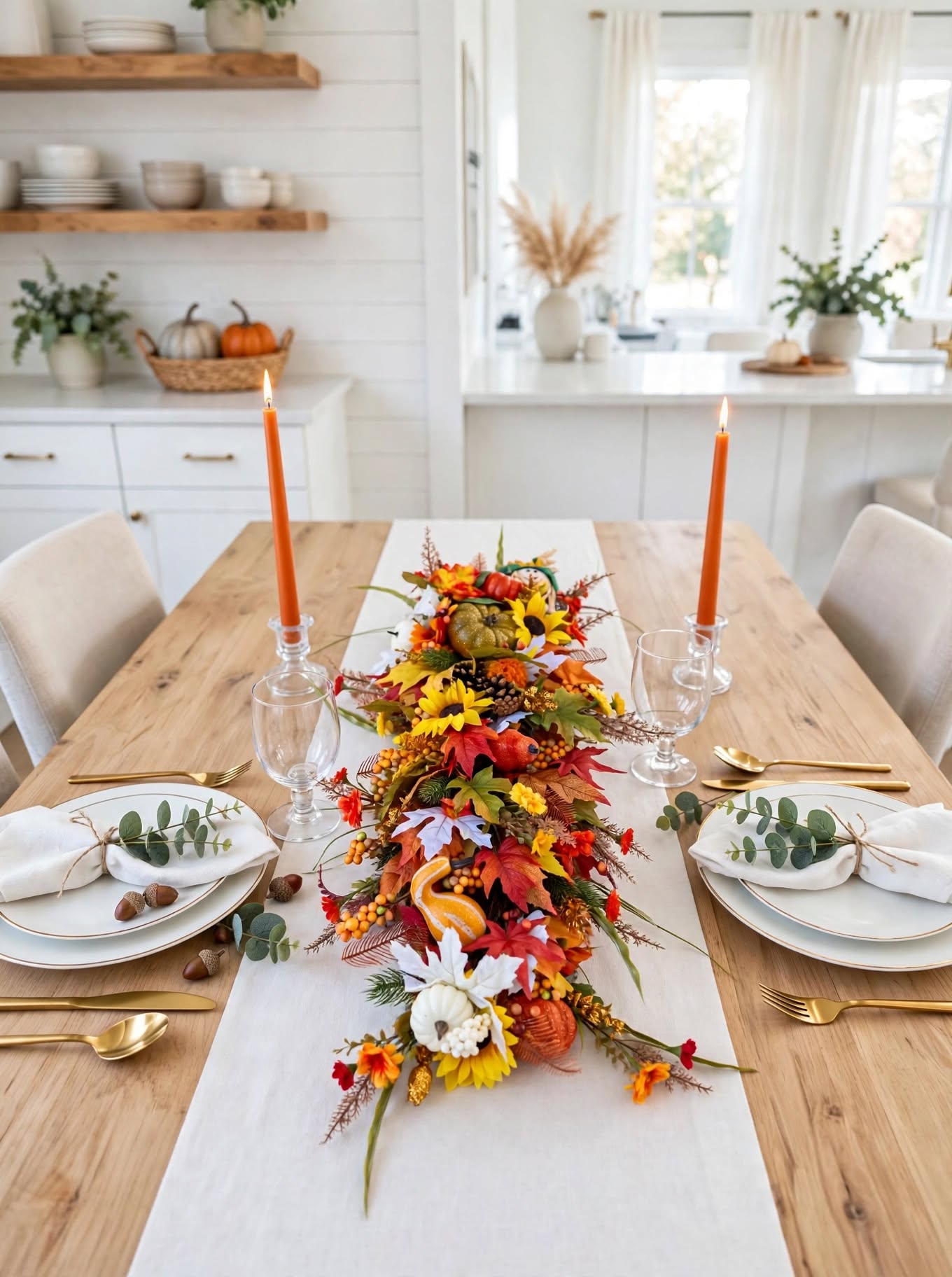 Fall Cardinal Table Centerpiece