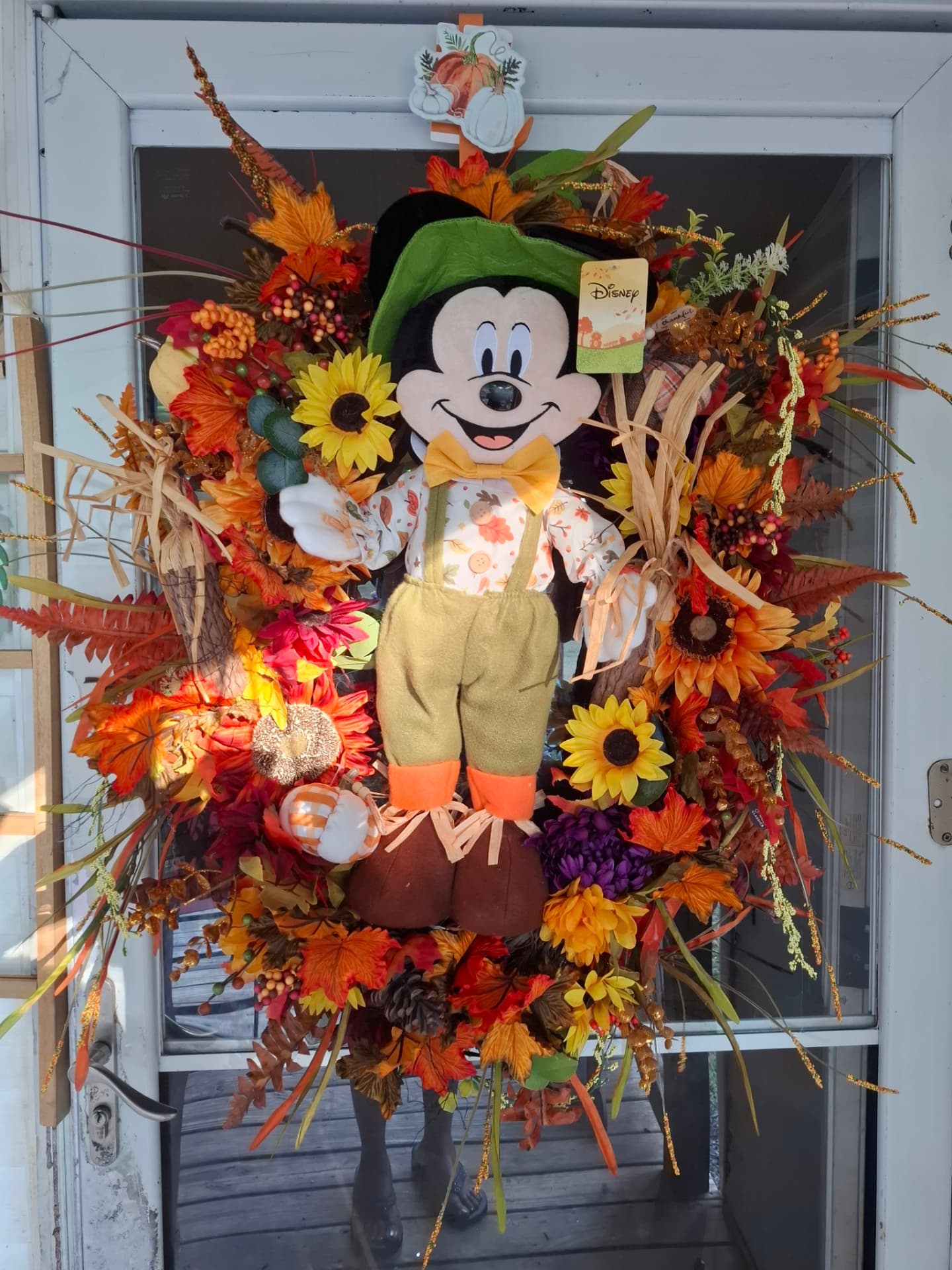 Mickey Scarecrow Fall Wreath